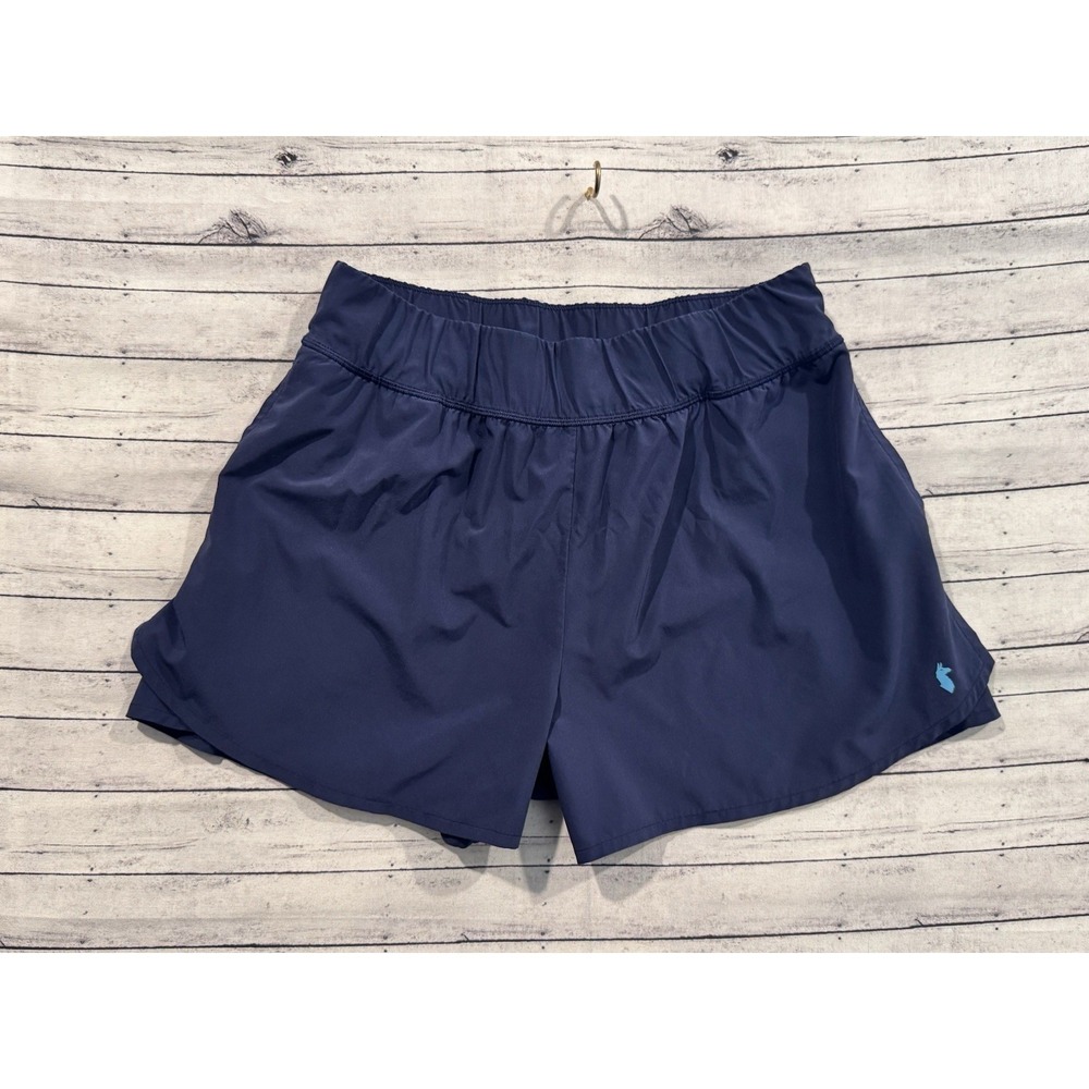 Cotopaxi Womens Vamos Hybrid Running Short Sz M Blue Stretch Active Gym Workout